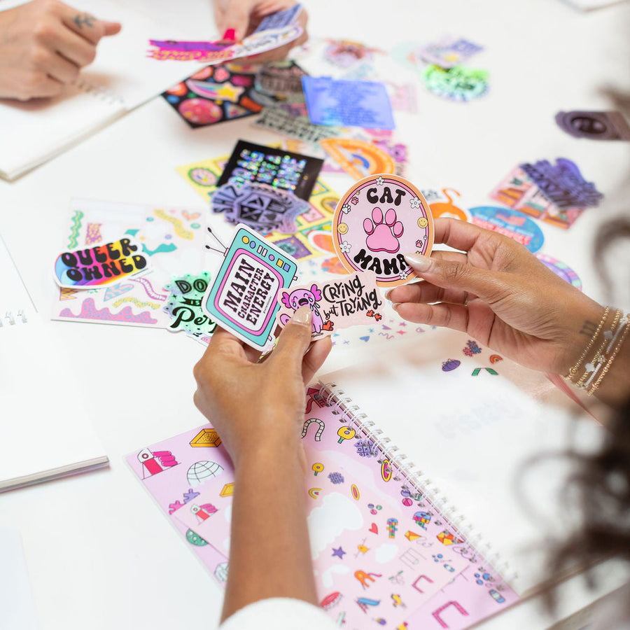 Totally Rad Even When Sad Sticker – 3" Vinyl Waterproof Mental Health Aesthetic Decal