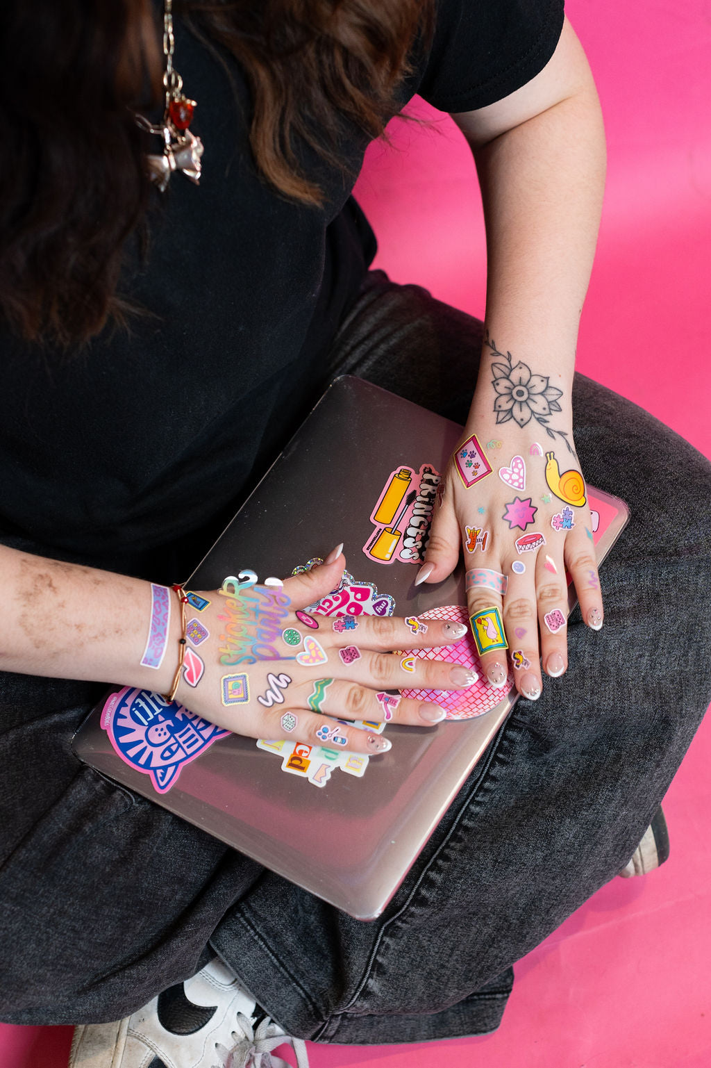 Pink Disco Ball Sticker