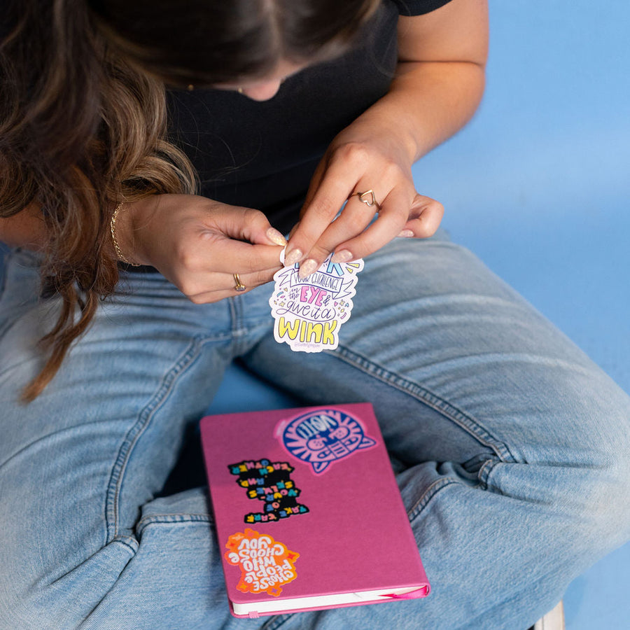 Take Care of Yourselves and Each Other Vinyl Sticker – Kindness & Wellness Quote Decal