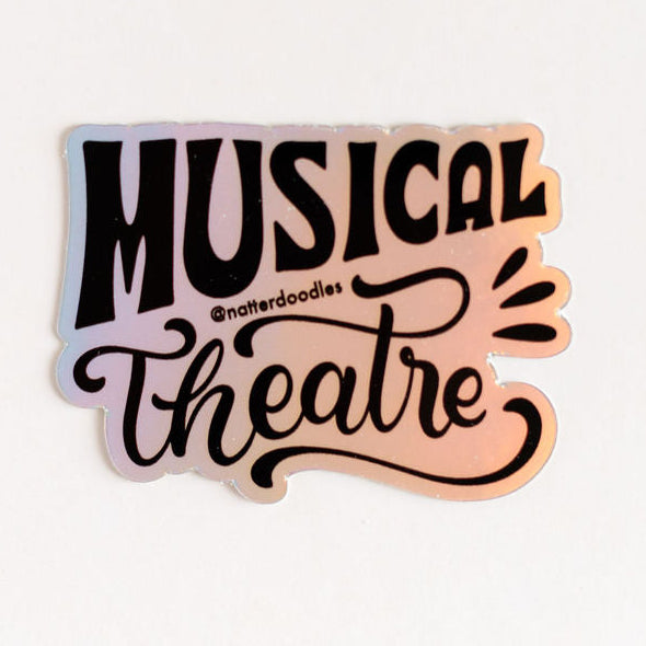 Musical Theatre Sticker – Broadway Lover Vinyl Decal for Performers, Drama Kids & Stage Fans