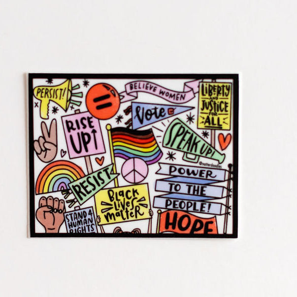 Your Voice Has Power Sticker – Activism Protest Decal