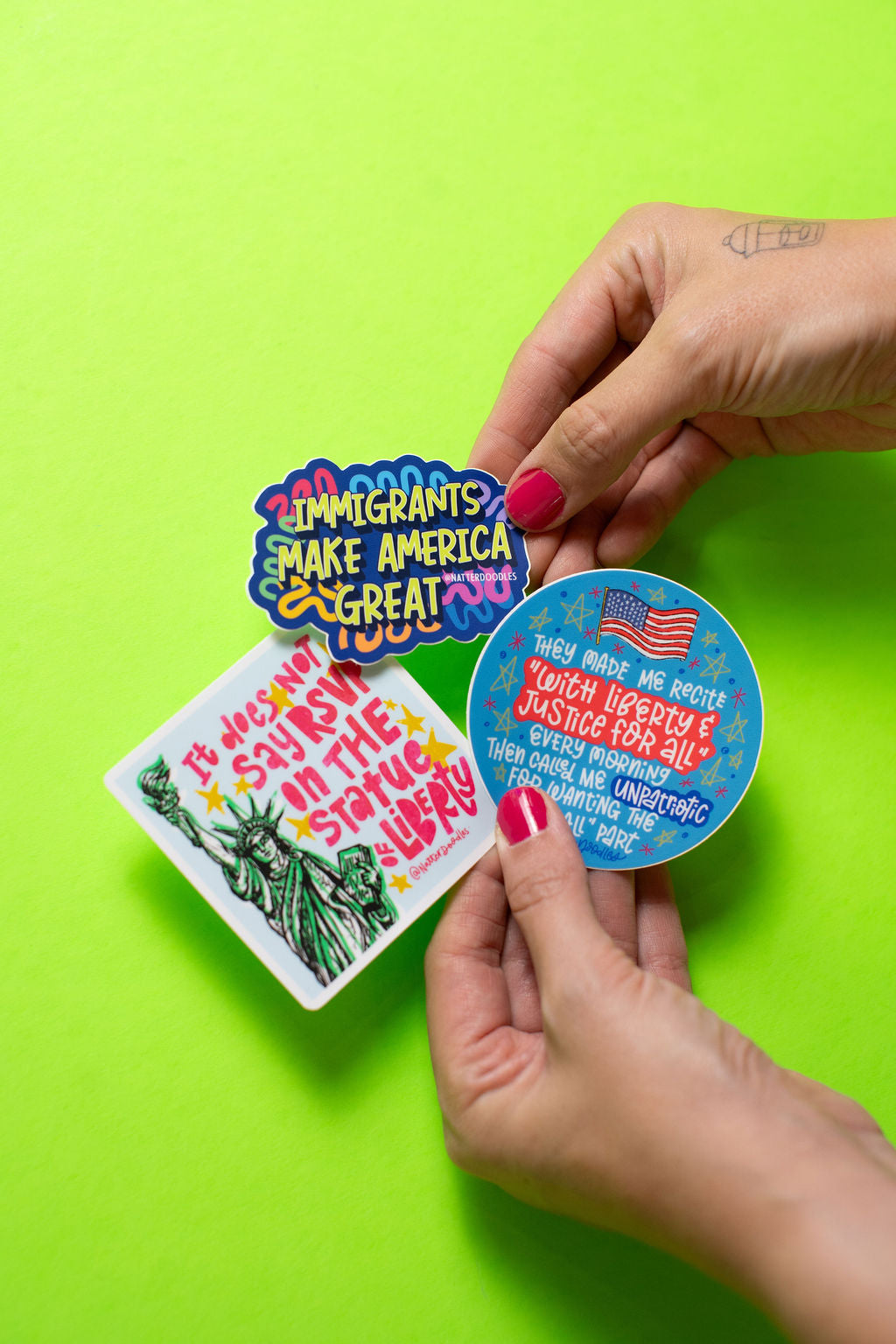 Immigrants Make America Great Sticker