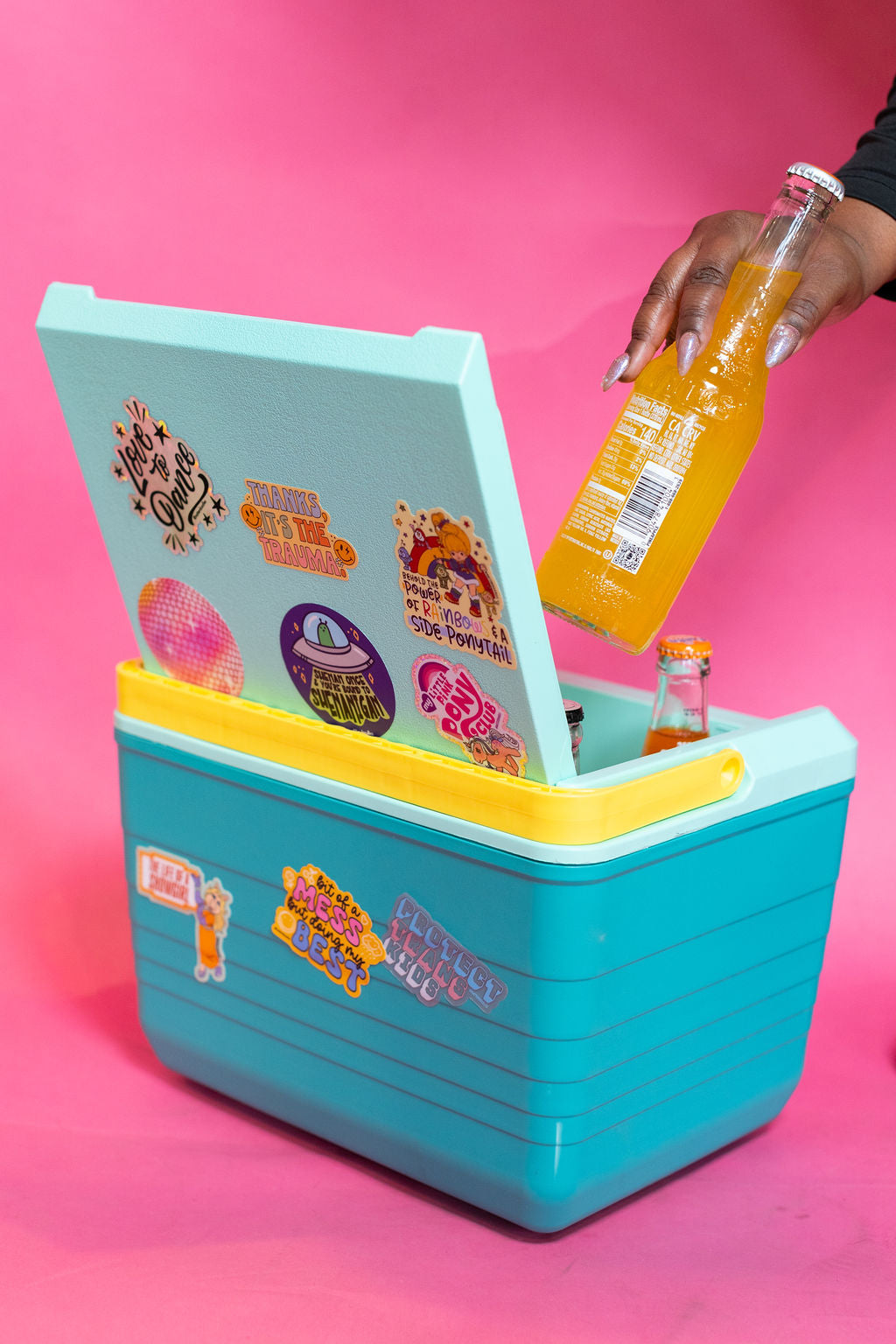 Pink Disco Ball Sticker