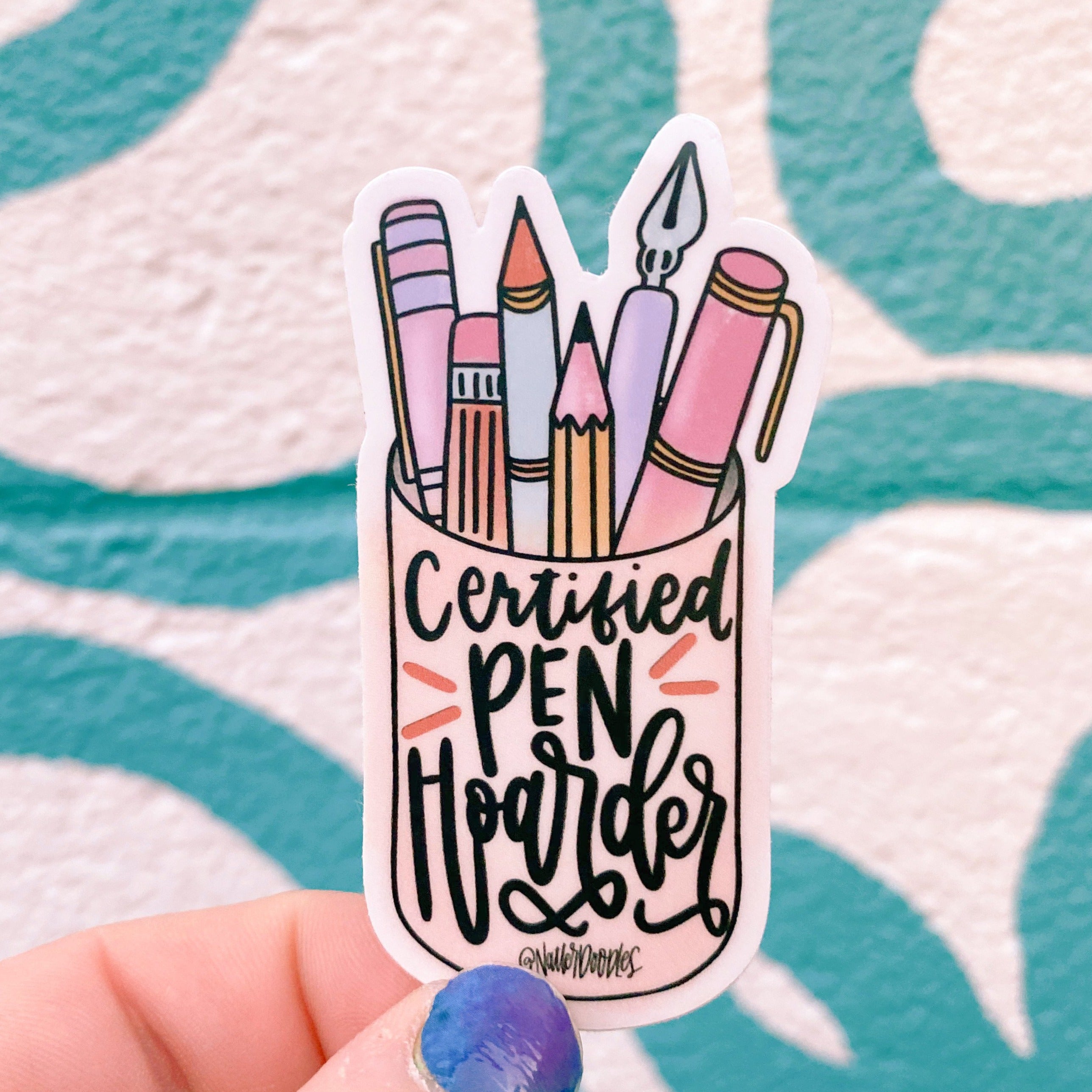 Certified Pen Hoarder Sticker