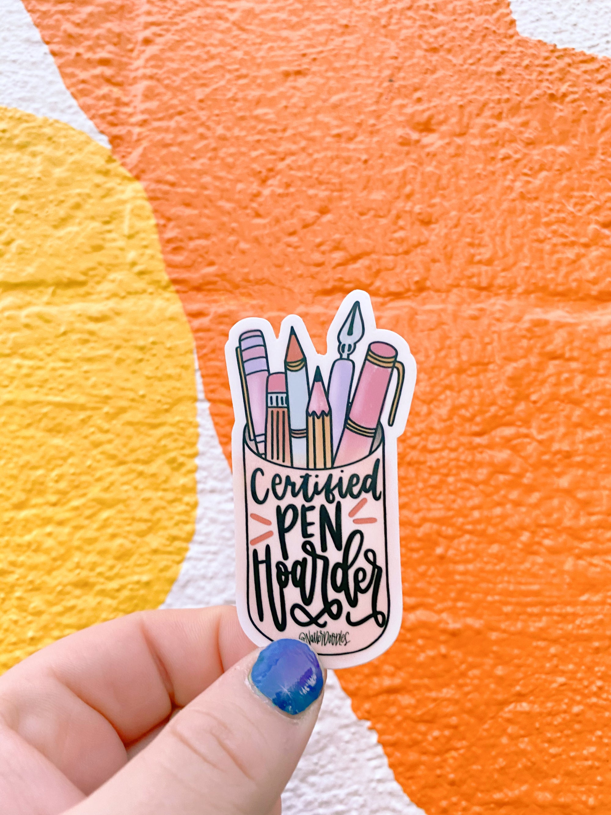 Certified Pen Hoarder Sticker