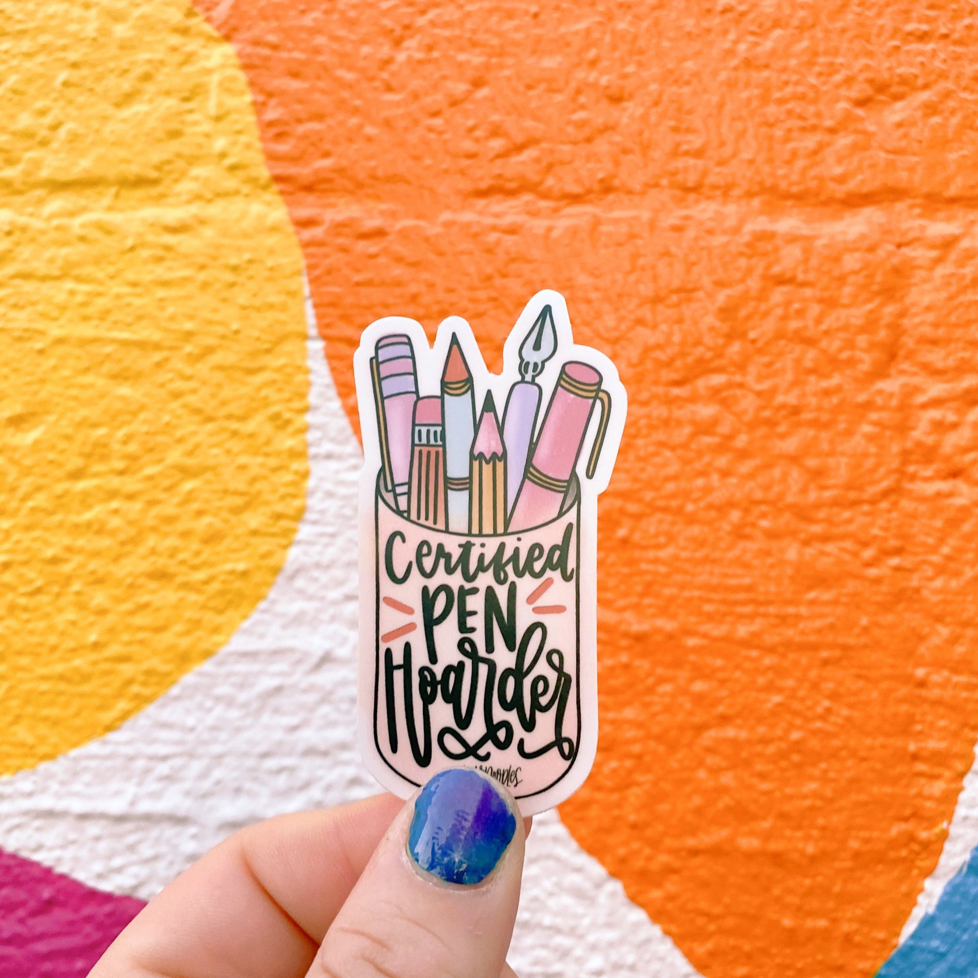 Certified Pen Hoarder Sticker