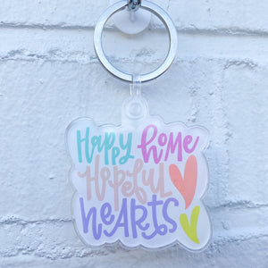 Happy Home, Hopeful Hearts Keychain