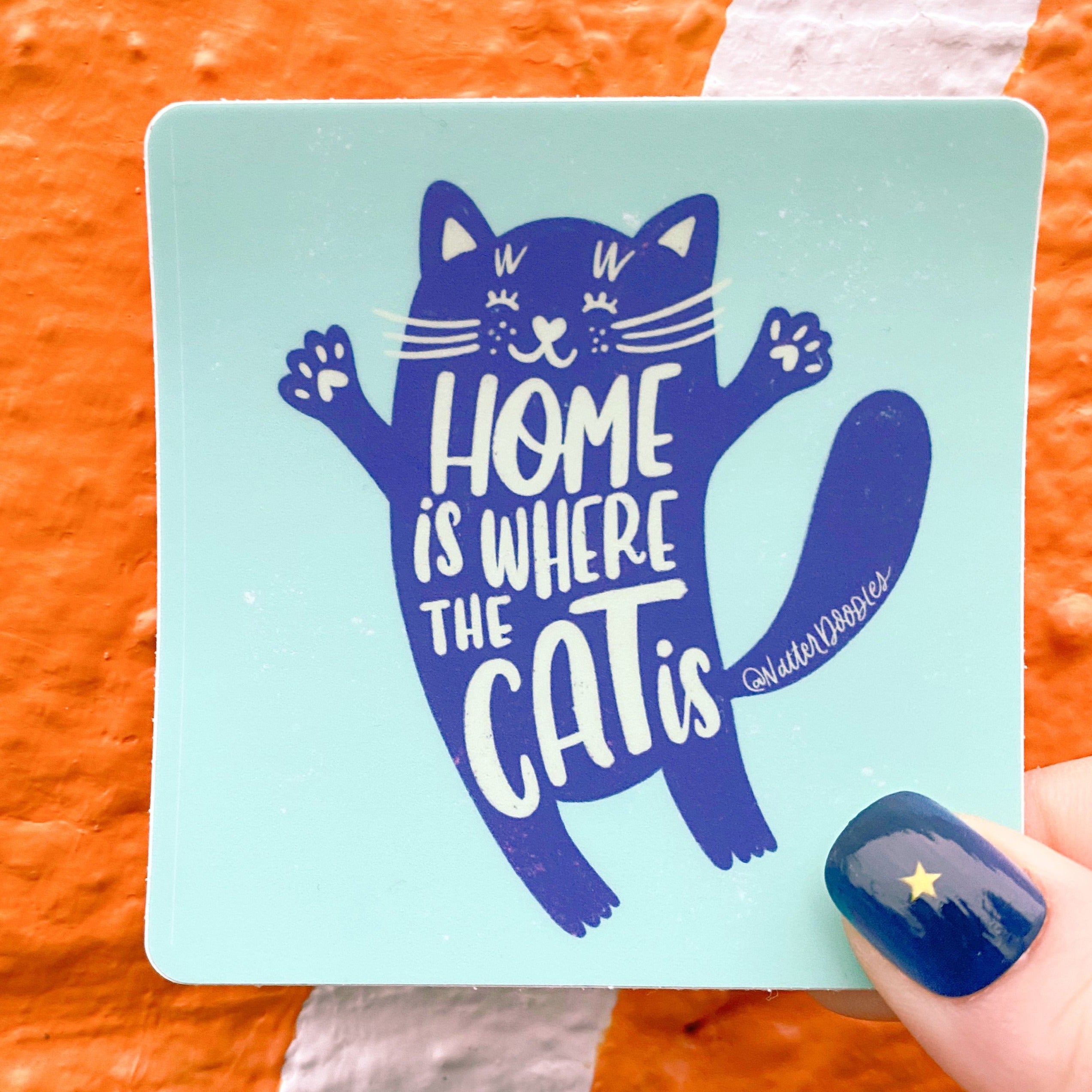 Home Is Where the Cat Is Sticker