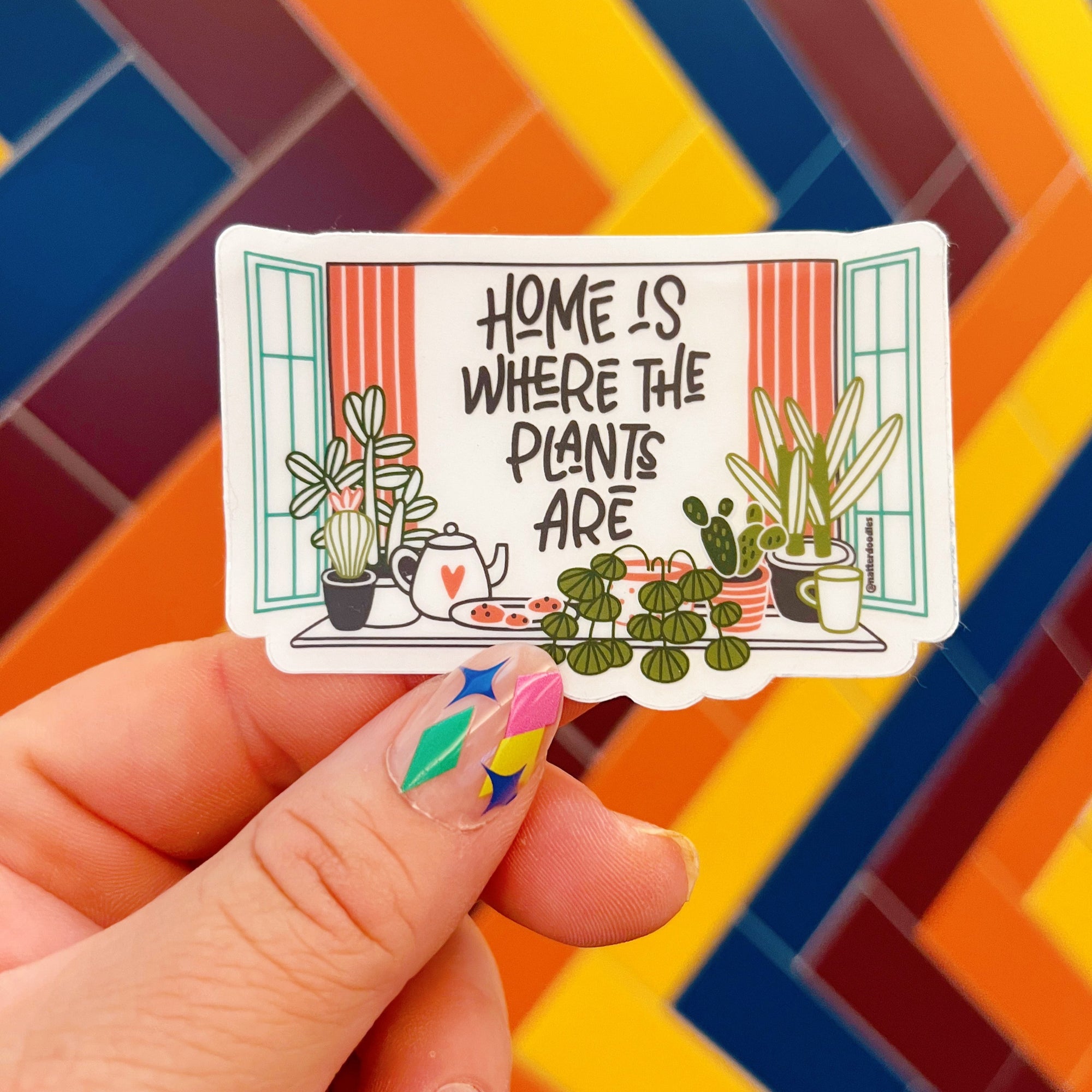 Home Is Where the Plants Are Sticker