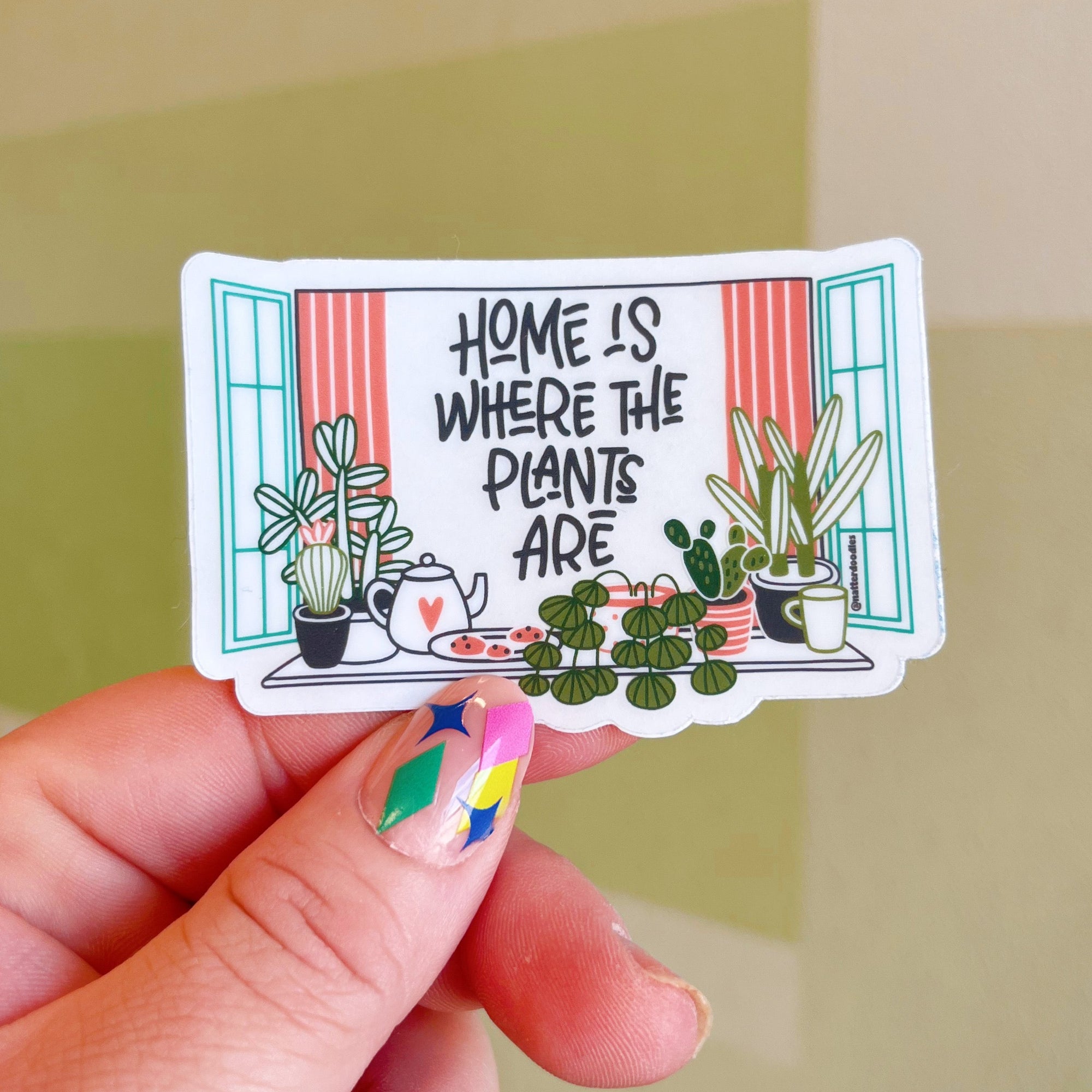 Home Is Where the Plants Are Sticker