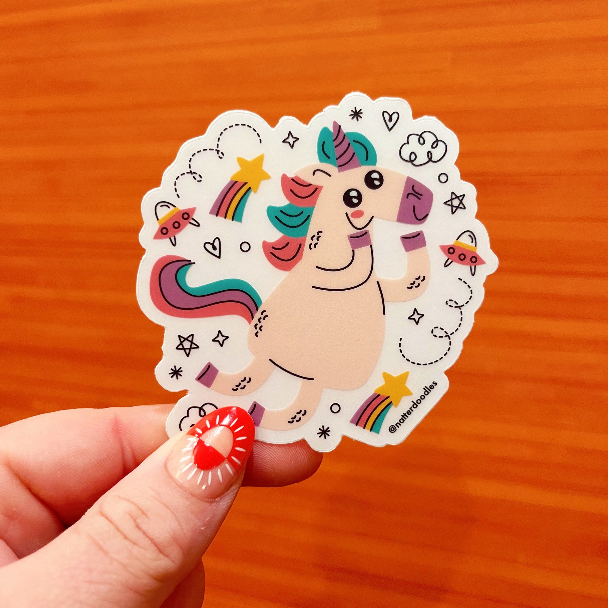 Dizzy Unicorn Sticker
