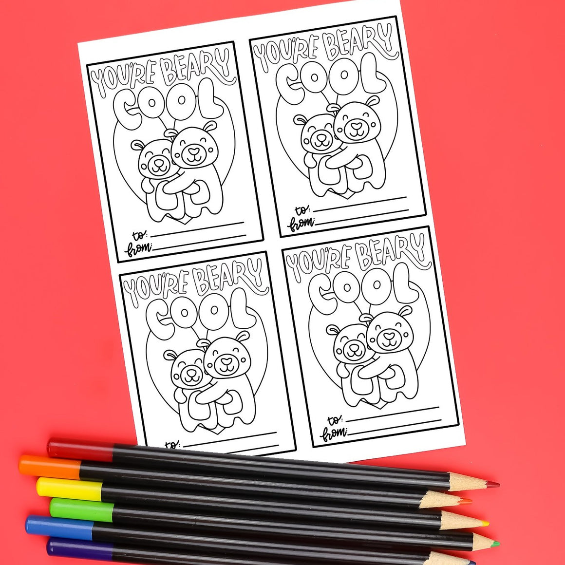 Color-Your-Own Valentines