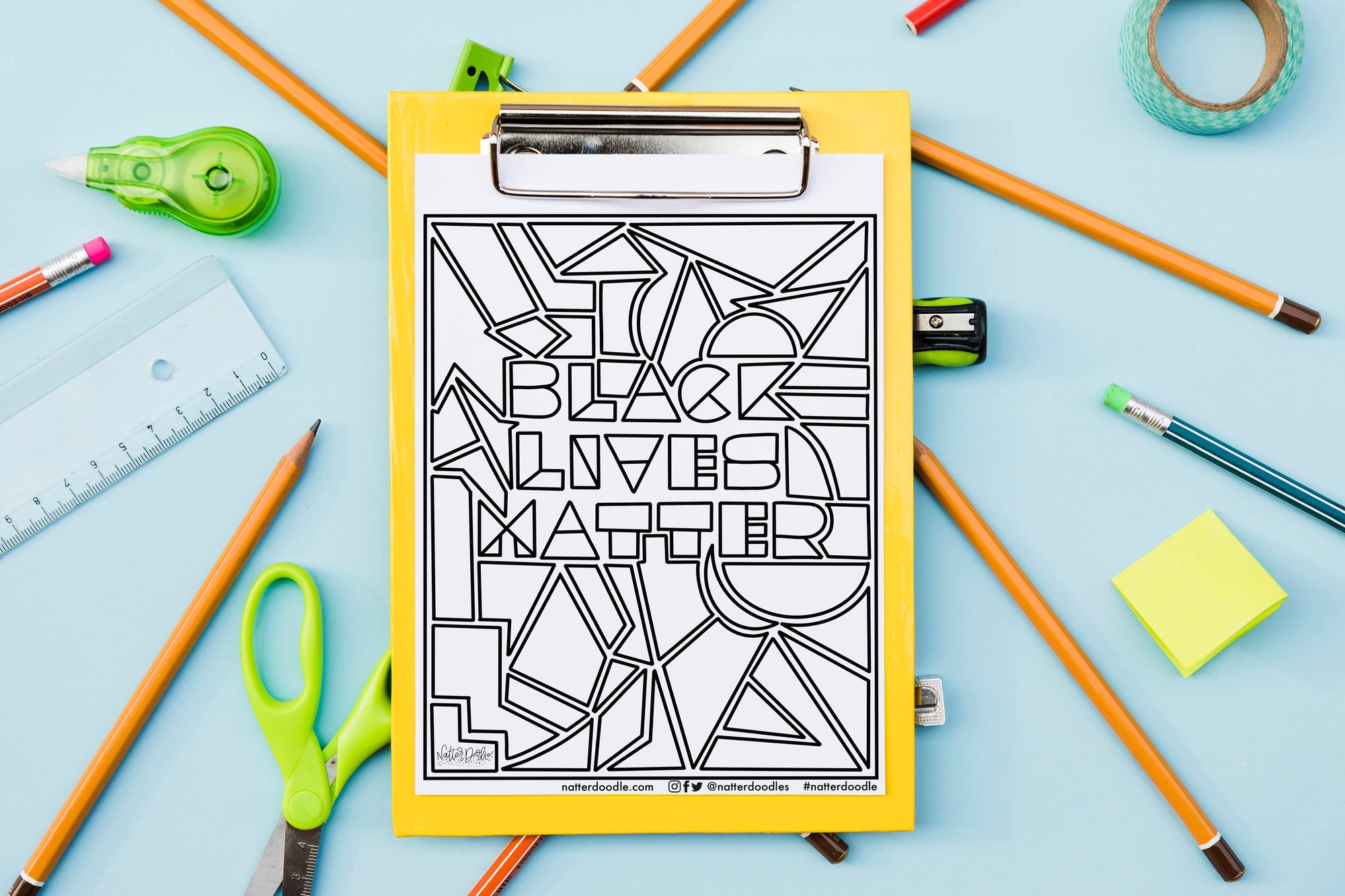 Social Change Coloring Pages - Fundraiser for Black Visions Collective