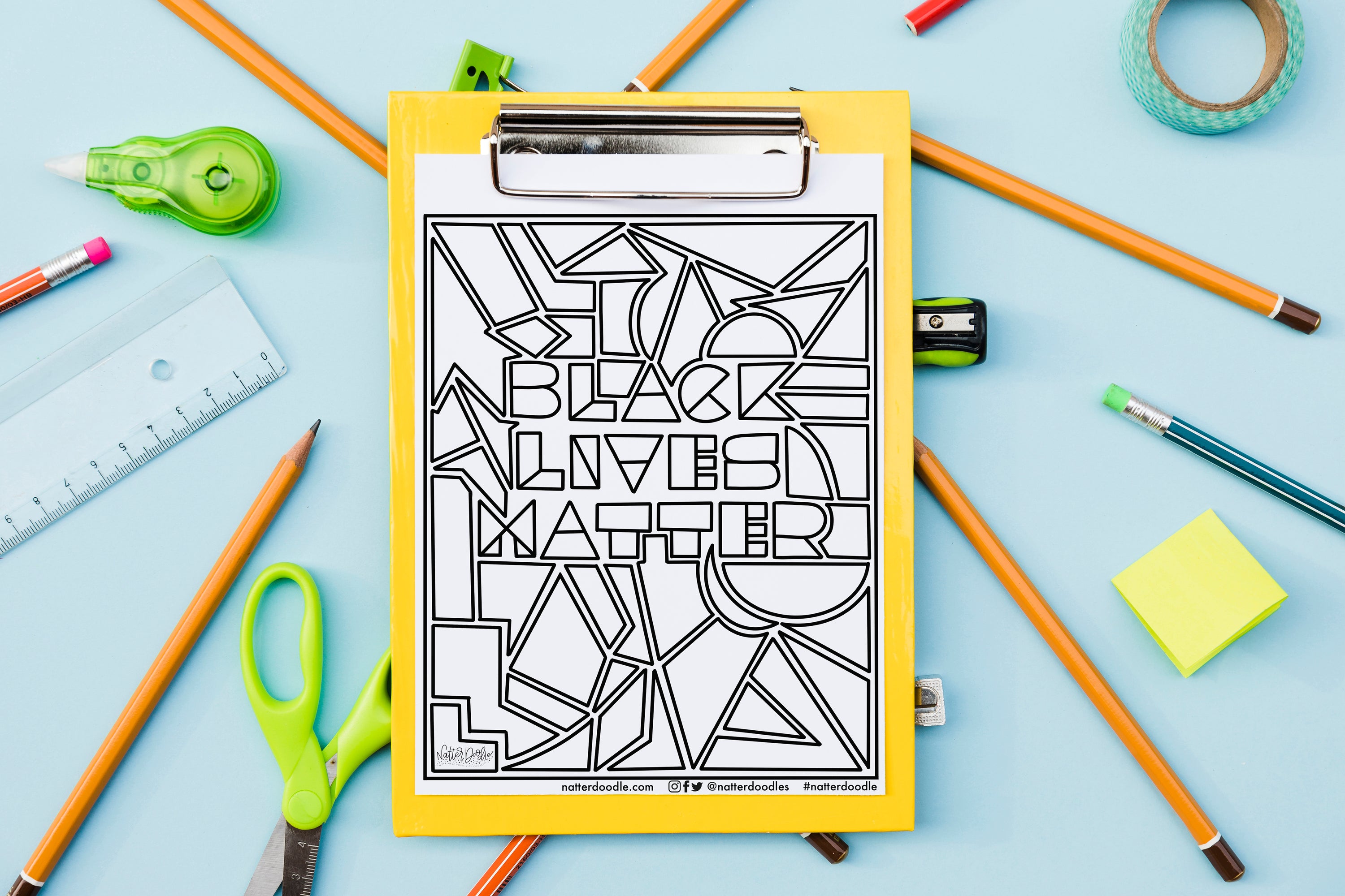 Social Change Coloring Pages - Fundraiser for Black Visions Collective