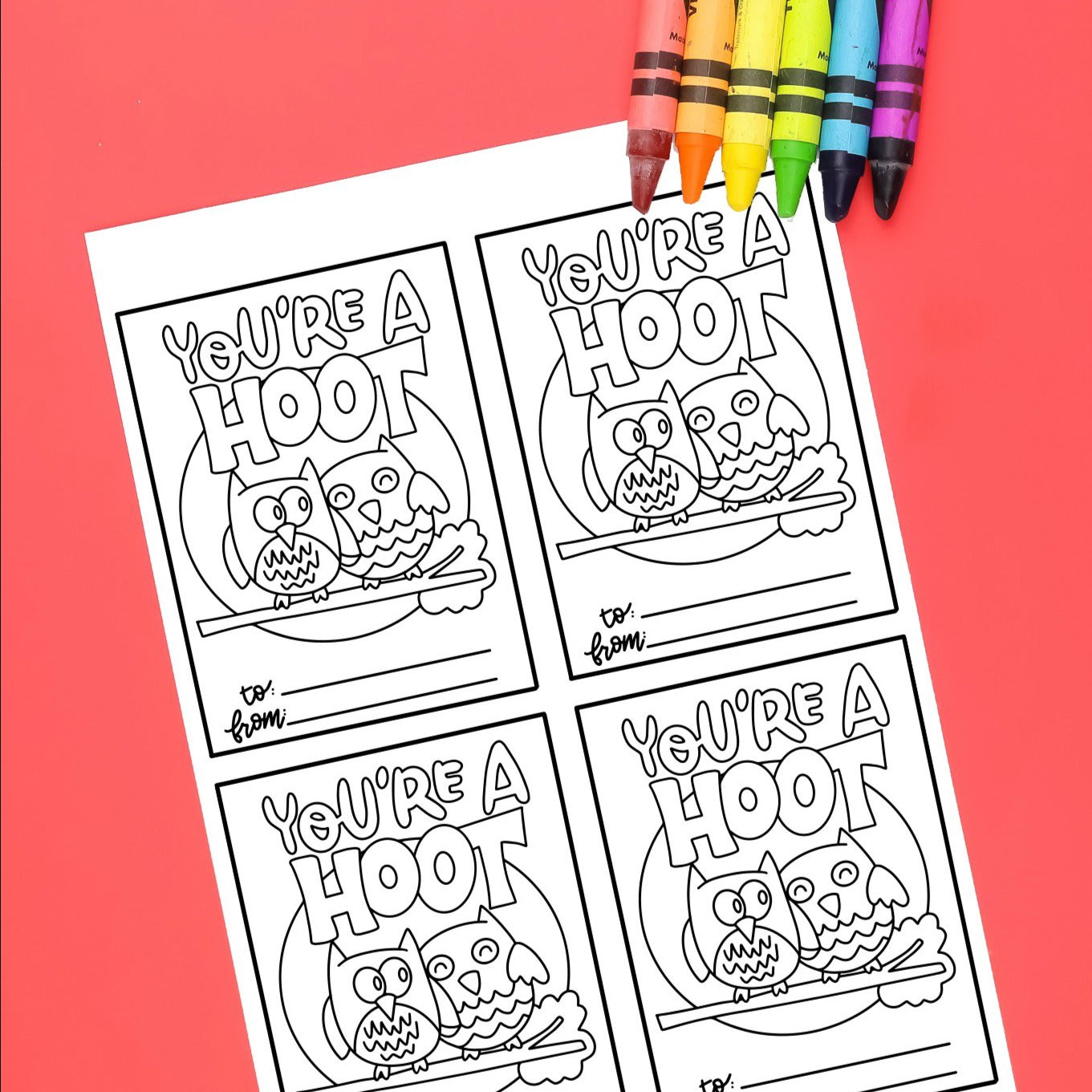 Color-Your-Own Valentines
