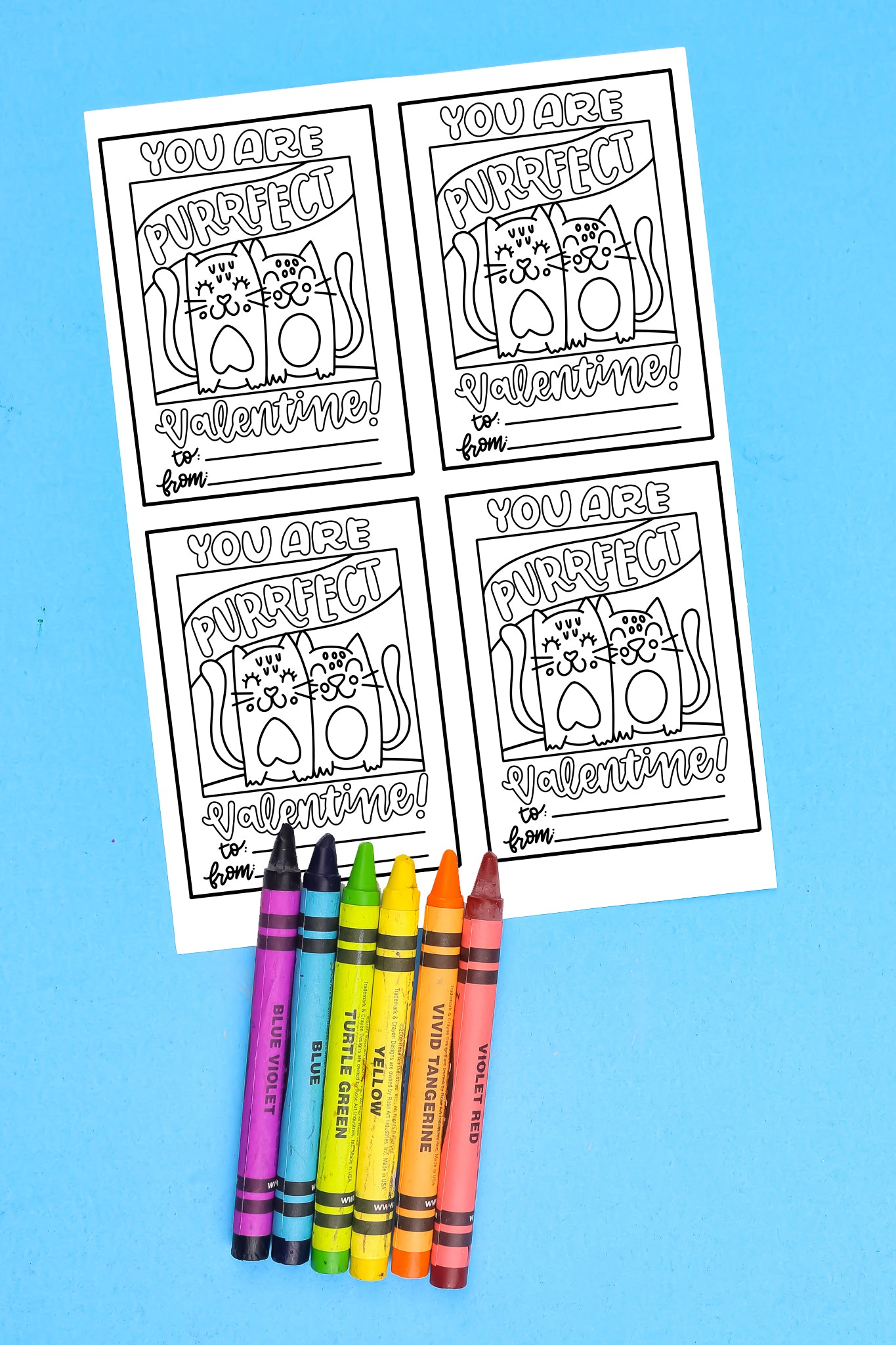 Color-Your-Own Valentines