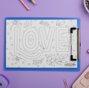 FREE February Coloring Pages