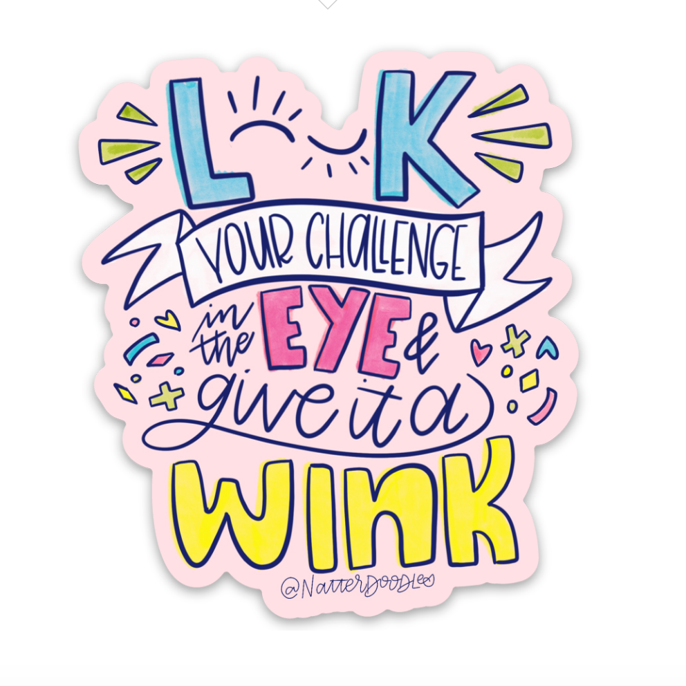 Give It a Wink Sticker