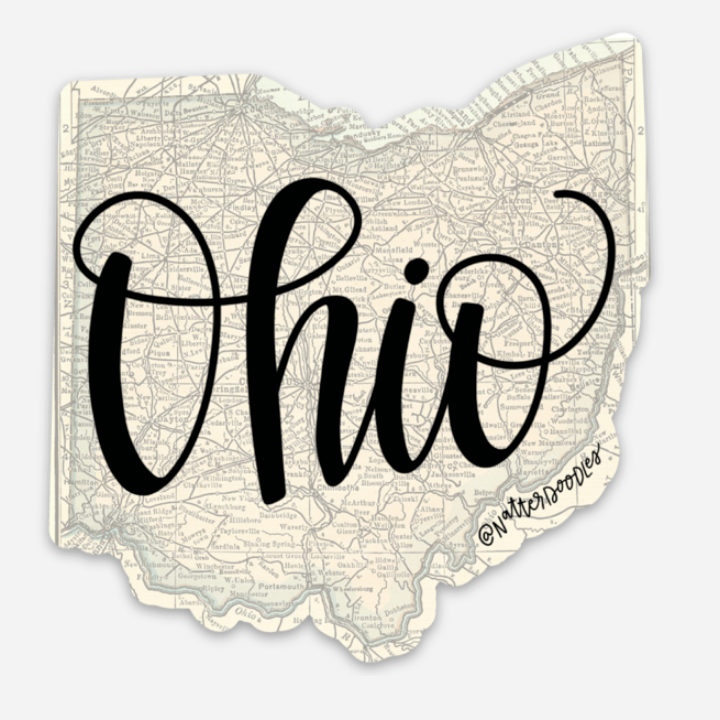 Ohio Map Sticker