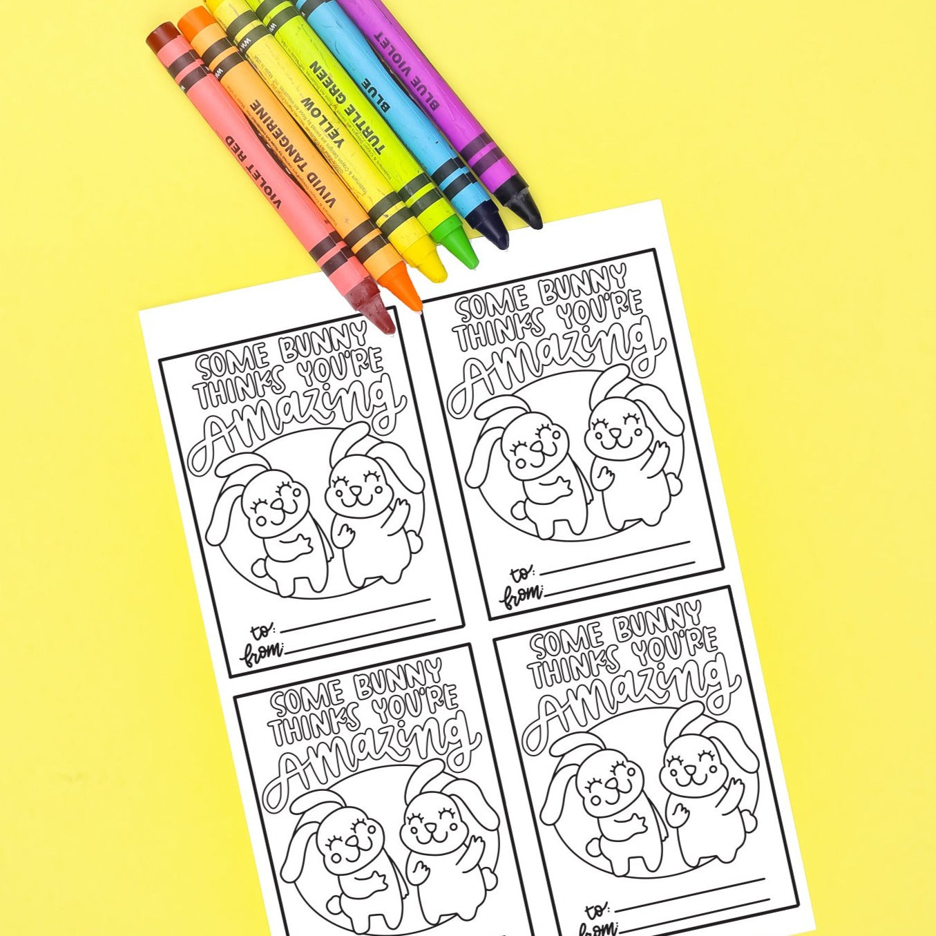 Color-Your-Own Valentines