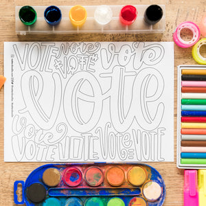 Why I Vote Coloring Pages