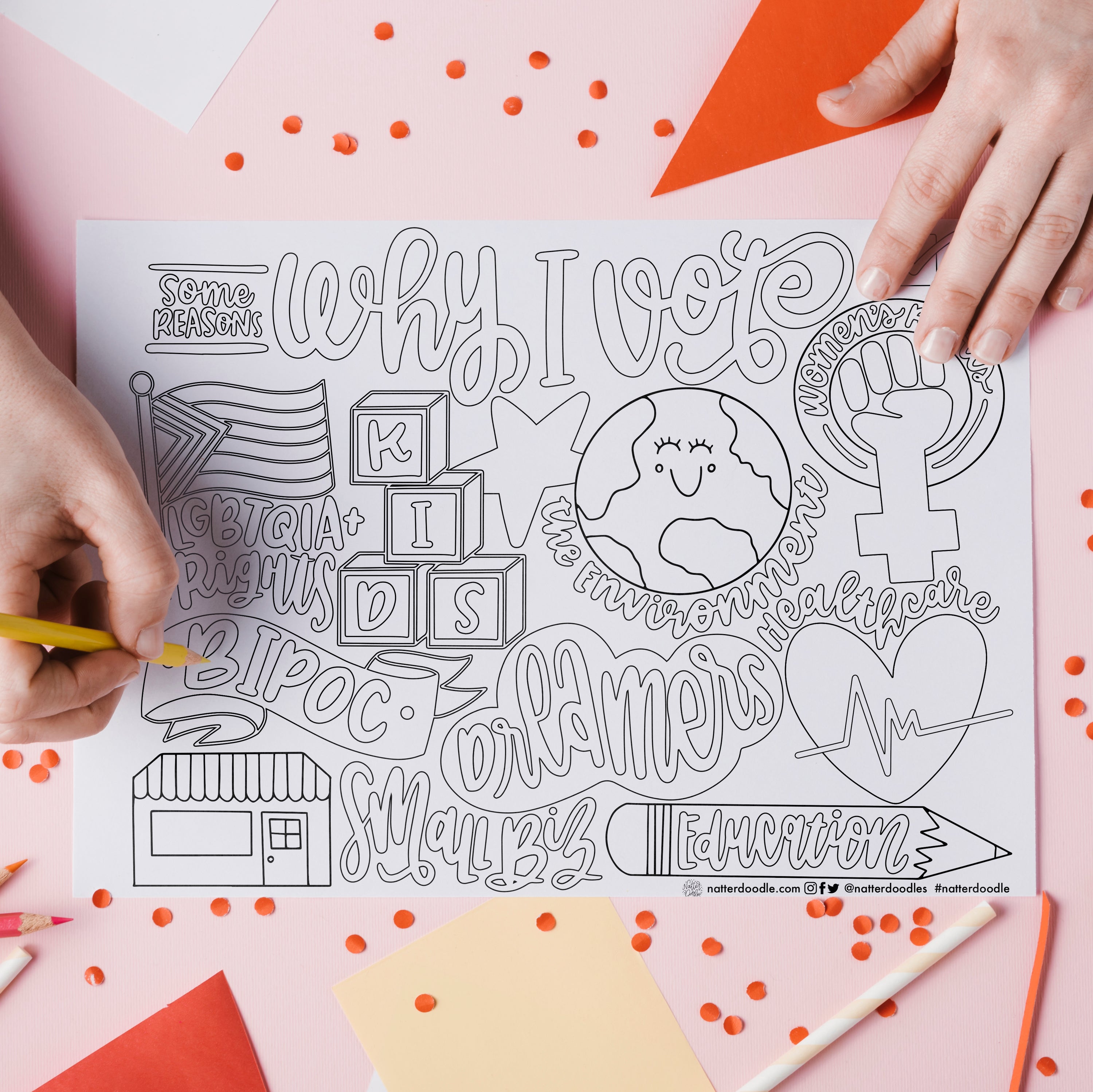 Why I Vote Coloring Pages