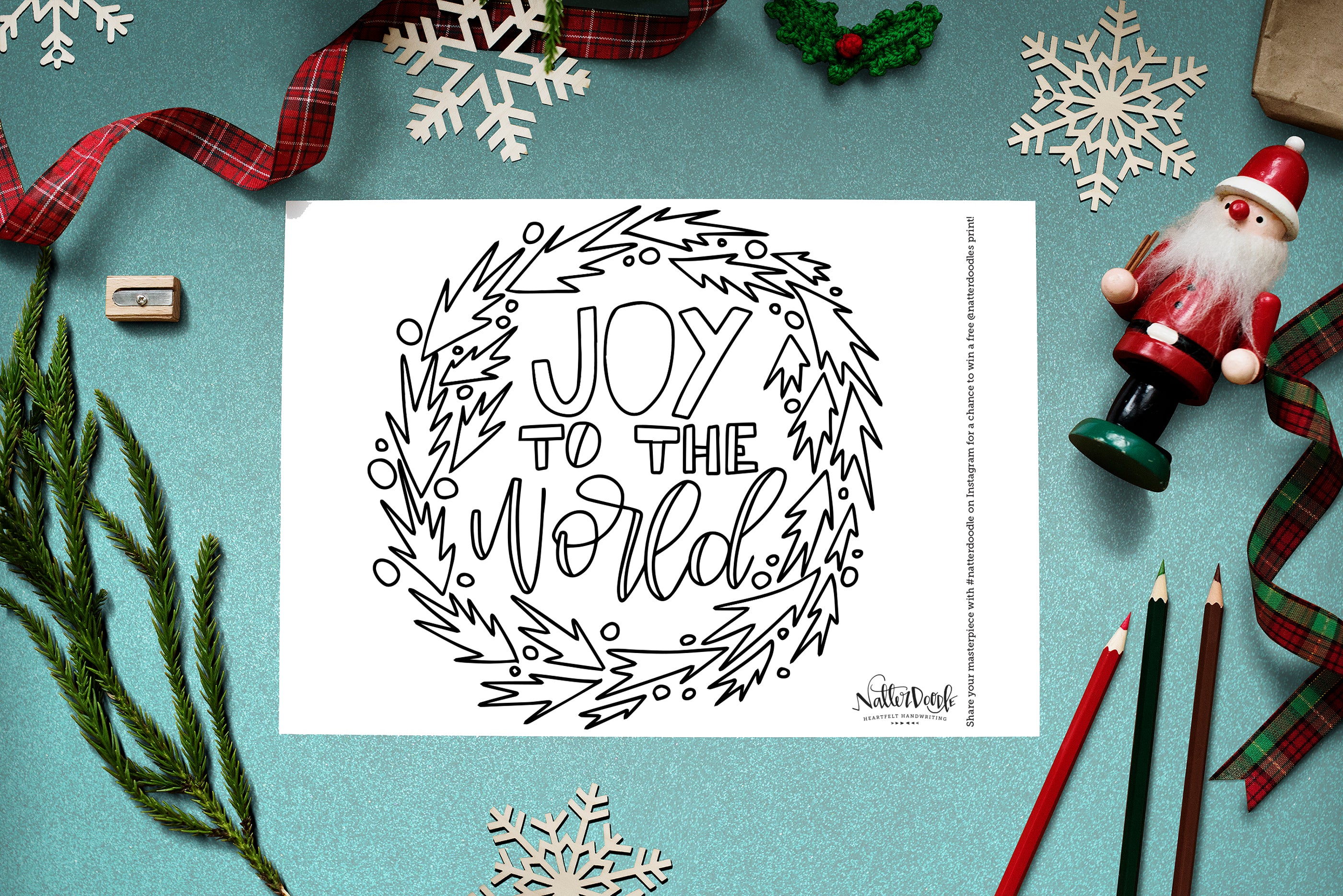 Winter + Holiday Coloring Pages