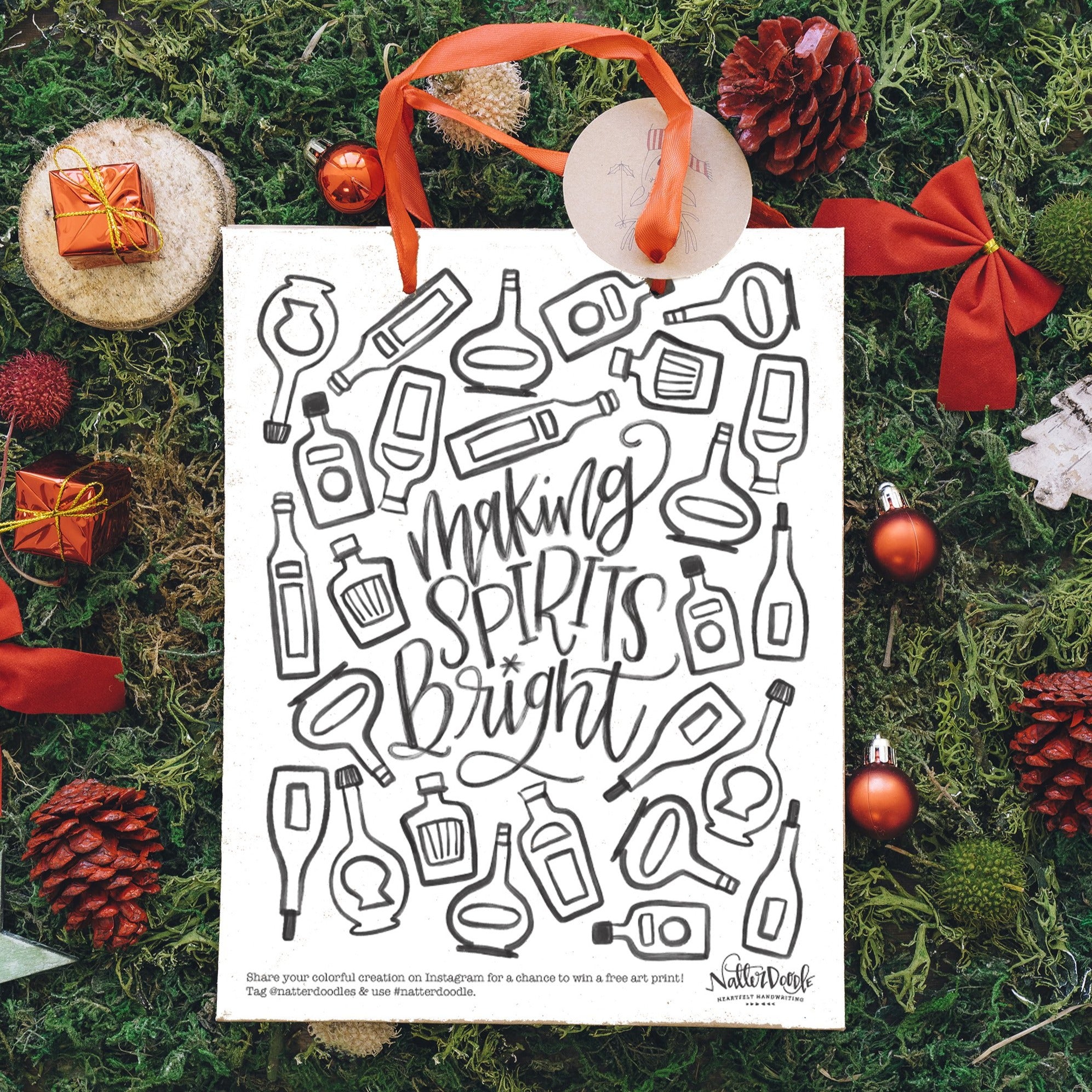 Winter + Holiday Coloring Pages