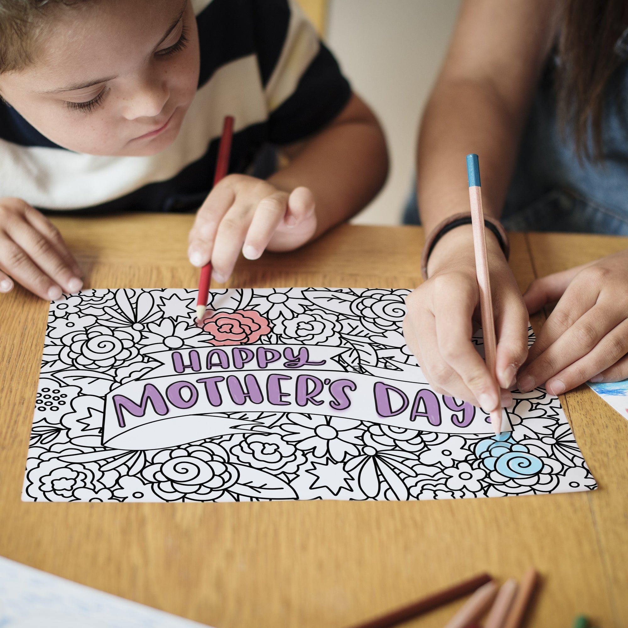Mother's Day & Spring Coloring Pages