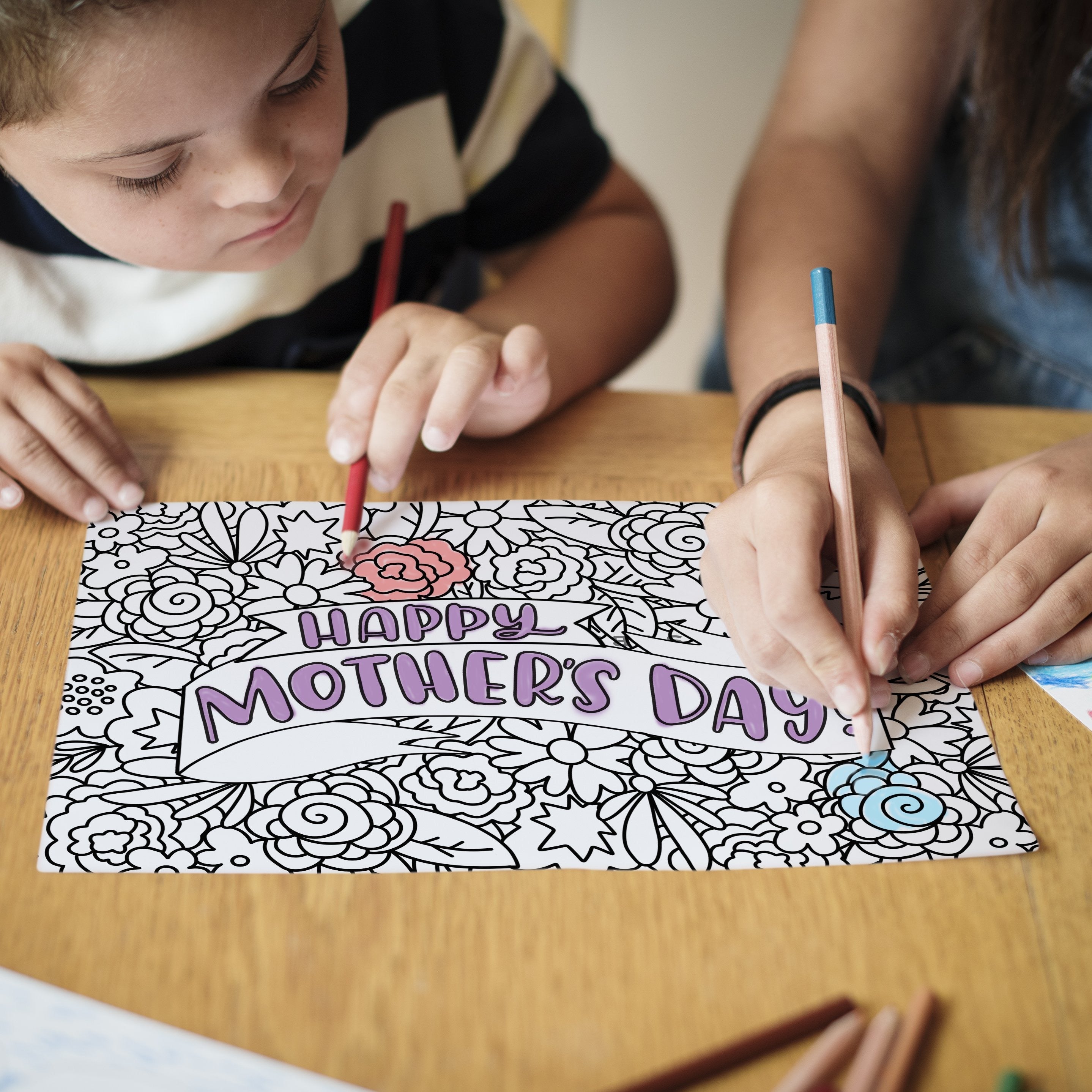 Mother's Day & Spring Coloring Pages