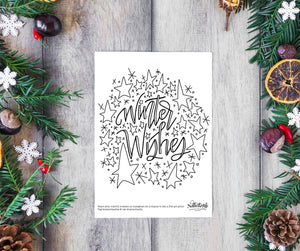 Winter + Holiday Coloring Pages